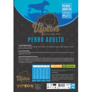 VIPEON PERRO ADULTO 20 kg